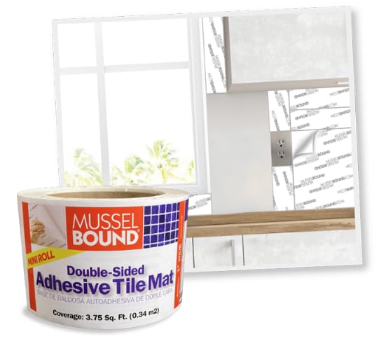 MusselBound Mussel Bound MusselBound Adhesive Tile Mat Mini Roll - 3"""" x 15', Easy Installation for Small Spaces - Image 3
